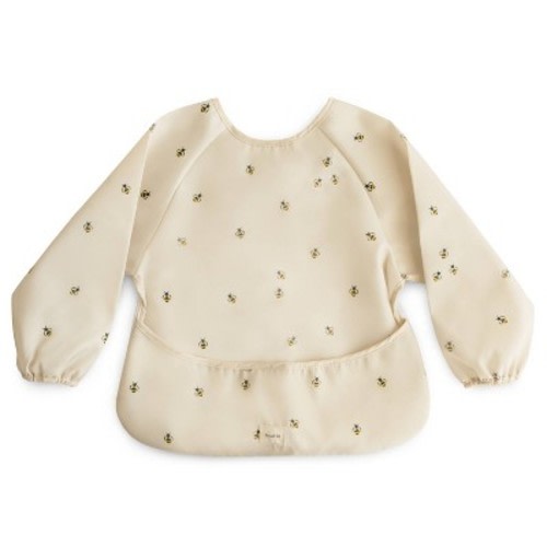 Mushie Long Sleeve Bib Smock with Pocket - Bees