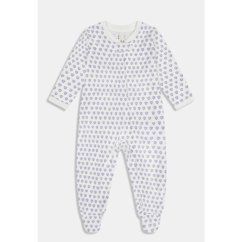 Infant Hearts Zipper Footie