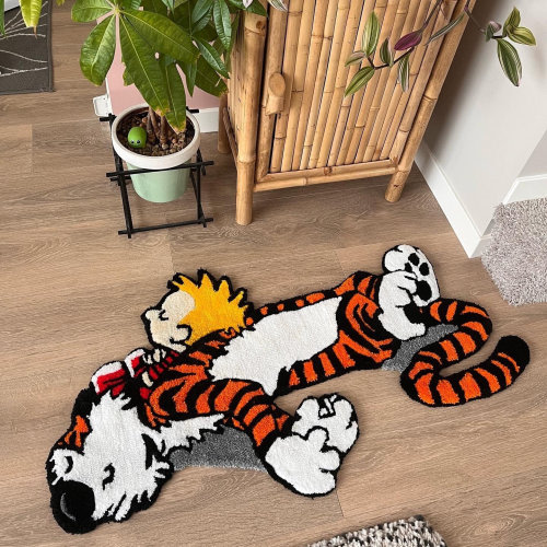 Calvin & Hobbes Handtufted Custom Rug
