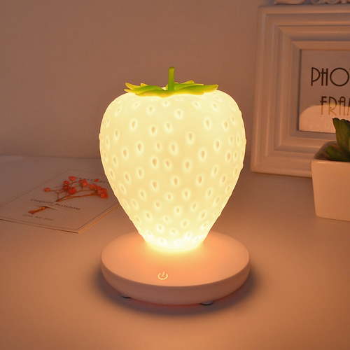Ynlkorvg Night Light Clearance, Strawberry Lamp Nursery Led Cute Kids Night Light ,Children's Bedside Light Home Decor White