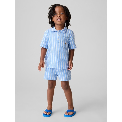Baby & Toddler Cotton Gauze Print Pull-On Shorts