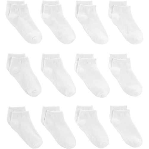 Carter's Unisex Babies' Socks, Pack of 12 - White - 6 - 12 Months