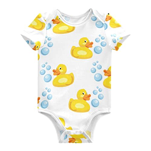 Emelivor Baby Boy Girl Bodysuits Short Sleeve Unisex Newborn Outfit Clothes Bodysuit Jumpsuit for Babies 0-24 Months