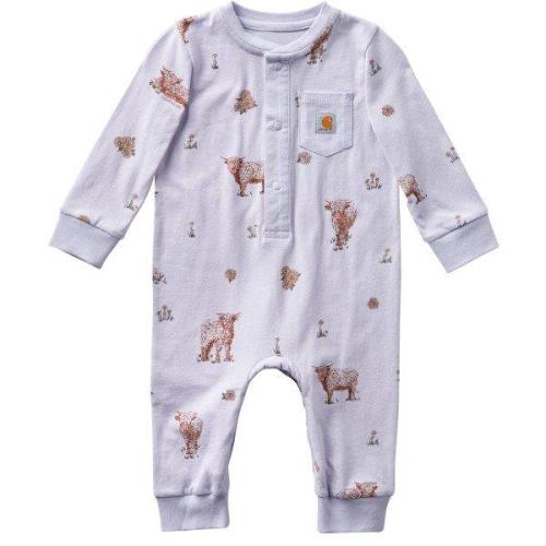 Baby Girls' Carhartt Henley Long Sleeve Coverall