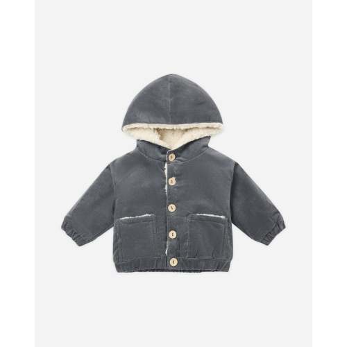 Corduroy Hooded Jacket Midnight – Quincy Mae