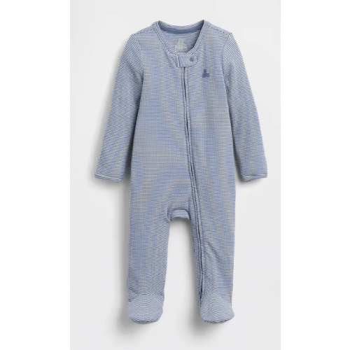 Baby First Favorites TinyRib Stripe Footed One-Piece