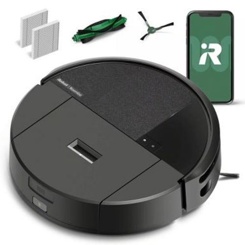 iRobot Roomba 205 DustCompactor Cordless Vacuum U112020 5.8" Cleaning Path Black