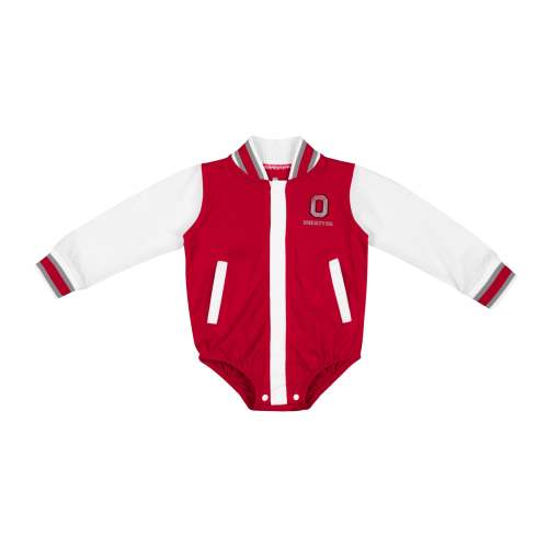 Infant Ohio State Buckeyes Bomber Jacket Onesie – Shop OSU Buckeyes