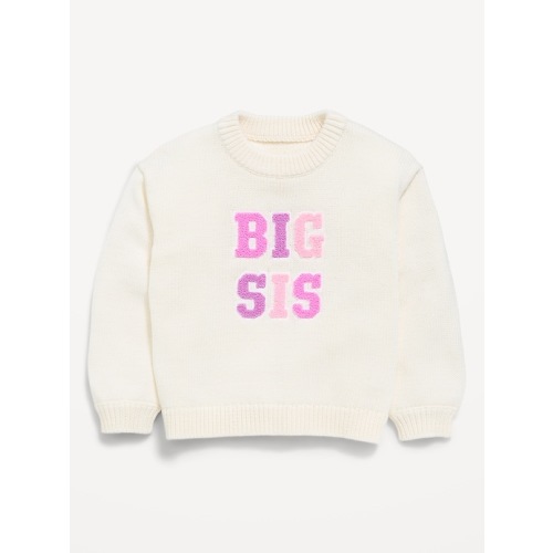 Long-Sleeve Graphic Sweater for Toddler Girls
