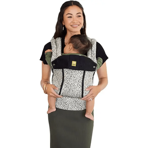 LÍLLÉbaby Complete All Seasons Ergonomic 6-in-1 Baby Carrier Newborn to Toddler - with Lumbar Support - for Children 7-45 Pounds - 360 Degree Baby Wearing - Inward & Outward Facing - Salt and Pepper