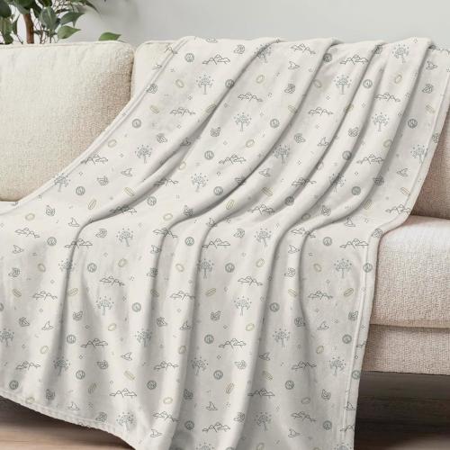 Adventures of the Fellowship Cozy Velveteen Plush Throw Blanket