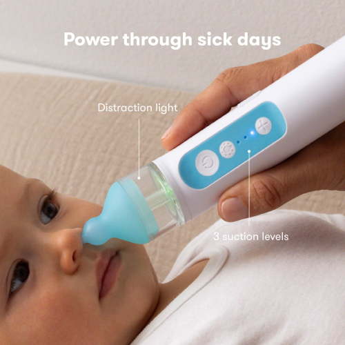 Frida Baby Electric Nasal Aspirator for Baby Toddler Congestion Relief, Gentle Suction, USB Rechargeable