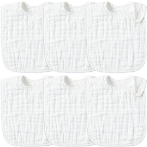 Bibs 6 Pack (White)
