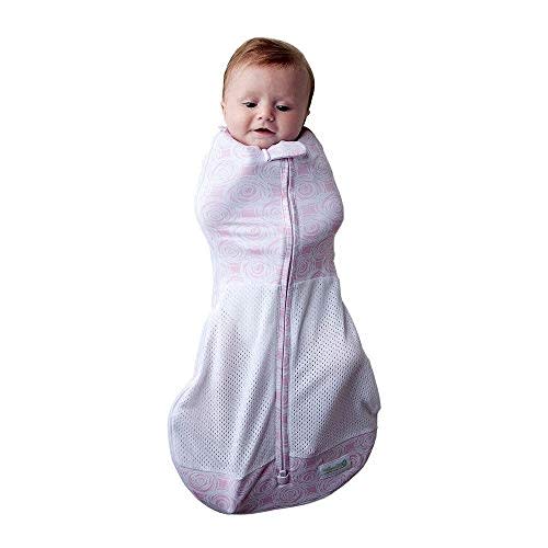 Woombie Grow with Me Air Baby Swaddle, Convertible Swaddle Fits 0-9 Months, Expands to Wearable Blanket for up to 18 Months, Mod Roses