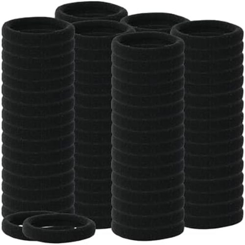 No Damage Hair Ties, 120 PCS Soft Seamless Cotton