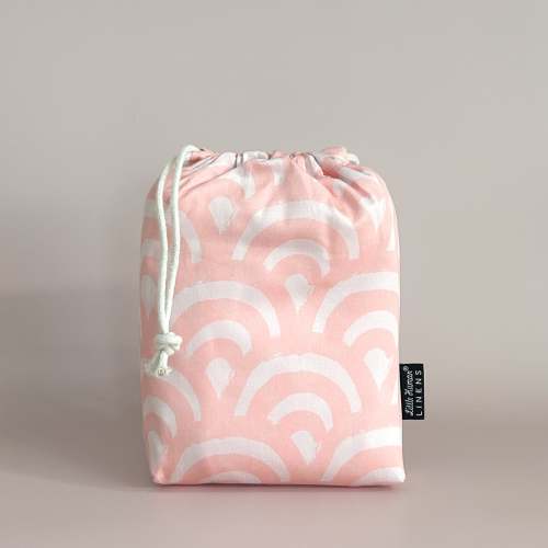 Waterproof Co-Sleeper / Change Pad Sheet | Peach Rainbows – Little Human Linens