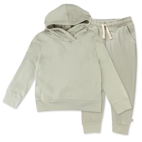 HonestBaby Multipack Pullover Hoodie Sweatshirt Jogger Sweatpant Sets Organic Cotton Baby, Toddler, Boys, Girls, Unisex