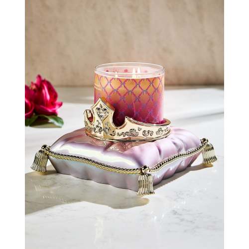 Aurora Crown Pedestal 3-Wick Candle Holder