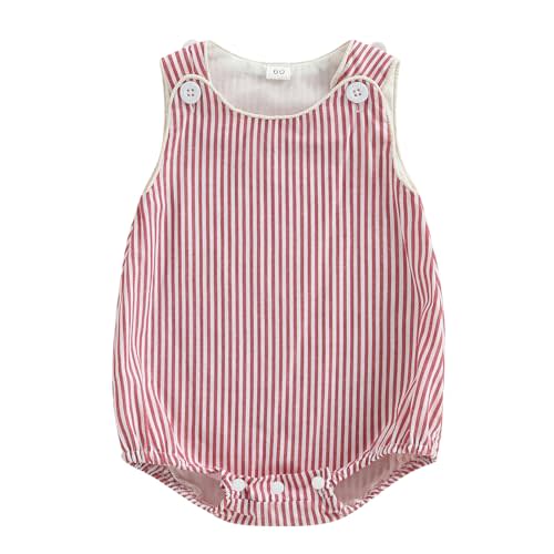 Kuriozud Unisex Newborn Baby Boy Girl Summer Clothes Sleeveless Bubble Romper Jumpsuit Overall Shorts Infant Clothing
