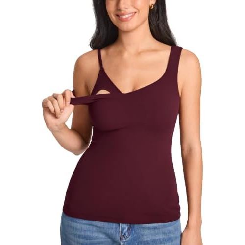 MOMANDA Maternity Nursing Tank Tops