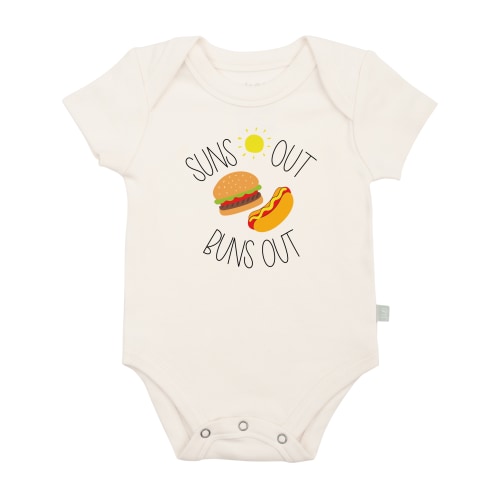 Baby Graphic Bodysuit - Suns Out Buns Out | Finn + Emma