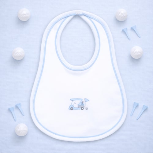 Little Golfer Bib - Light Blue