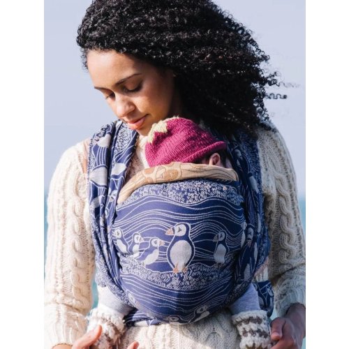 Puffins Arisaig Woven Wrap by Oscha