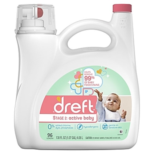 Dreft Stage 2: Active Baby 150 oz. HEC Liquid DetergentDreft Stage 2: Active Baby 150 oz. HEC Liquid Detergent