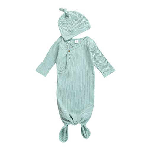 CIYCUIT Knotted Baby Gowns Newborn Coming Home from Hospital Outfit