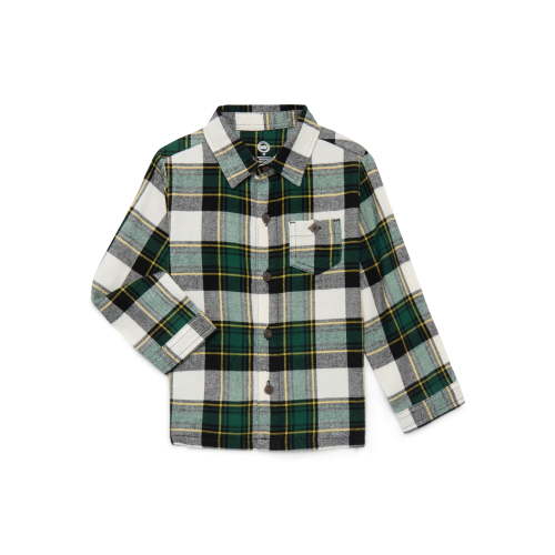 Wonder Nation Toddler Boys Flannel Shirt, Sizes 12M-5T