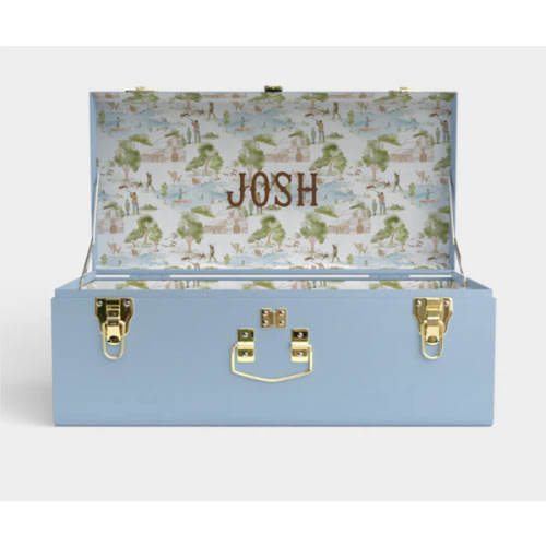 Petite Trunk - Light Blue - Heritage Hunt / Embroidery