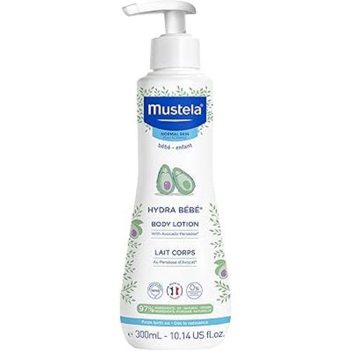 Mustela Hydra Bebe Body Lotion - Daily Moisturizing Baby Lotion with Natural Avocado, Jojoba & Sunflower Oil – Various Sizes