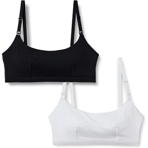 Amazon Essentials Women's Cotton Jersey Comfort Nursing Bra, Wirefree, Pack of 2