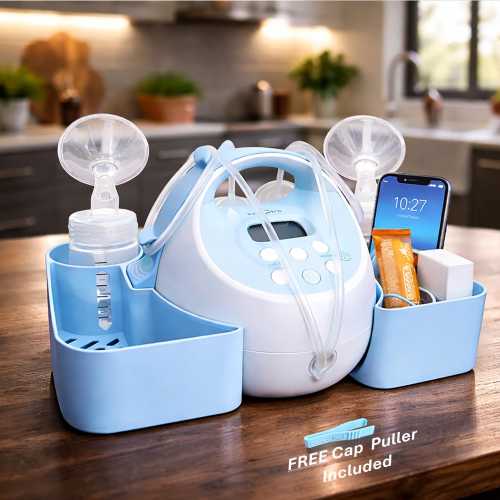 Spectra Pump Caddy Organizer | S1 S2 Bottle Holder & Cord Storage (FREE Tube Cap Puller)