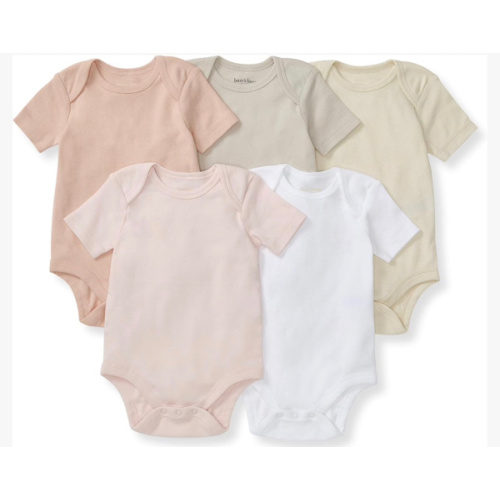 Burt's Bees Baby Bodysuits, Short Sleeve and Long Sleeve One-Pieces, 100% Organic Cotton
