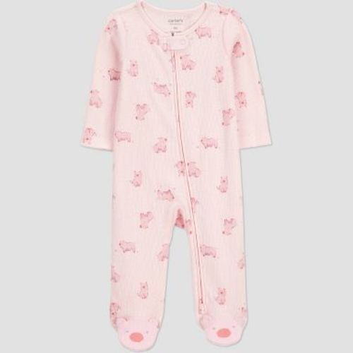 Carter's Just One You® Baby Girls' Farm Pigs Sleep N' Play - Pink 6M