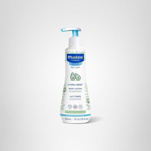 Mustela Hydra Bebe Body Lotion - Daily Moisturizing Baby Lotion with Natural Avocado, Jojoba & Sunflower Oil – Various Sizes