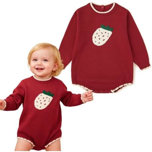 Simplee kids Baby Girls Rompers Long Sleeve Pompoms Infant Toddler Jumpsuit for Spring Fall Winter