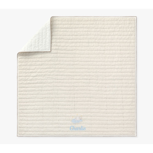 Animal Pickstitch Organic Baby Blanket