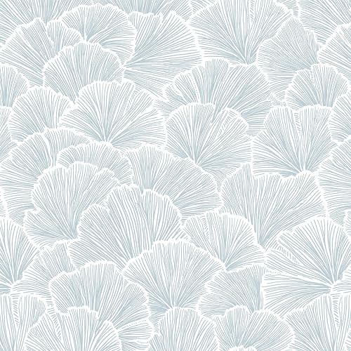 Heroad Peel and Stick Wallpaper Boho Blue Wallpaper Modern Neutral Contact Paper Self Adhesive Removable Renter Friendly Wall Paper for Bedroom Living Room Kitchen Cabinet Wall Decor Vinyl 17.3"x197"