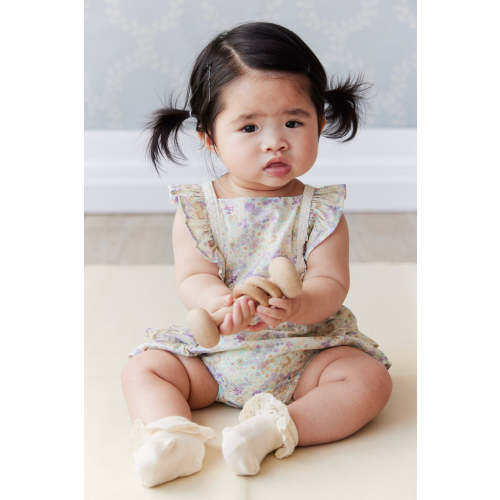Organic Cotton Madeline Playsuit - Mayflower – Jamie Kay USA