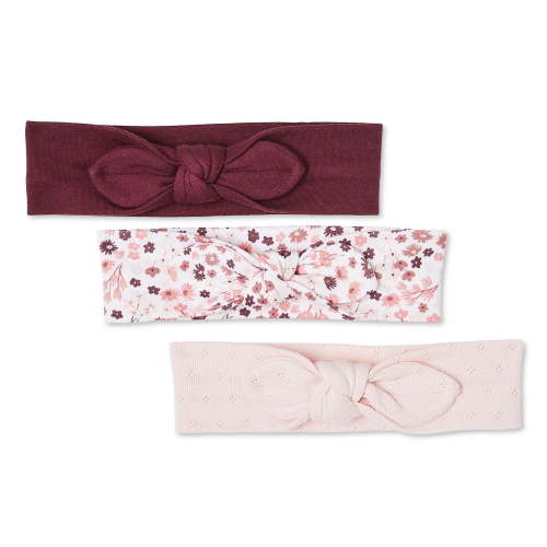 George Baby Girls' Layette 100% Cotton 3-Pack Headband - Walmart.ca