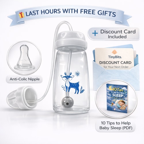 valors.top 🍼 CalmFeed™ Hands-Free Baby Bottle - Blue / 8 oz