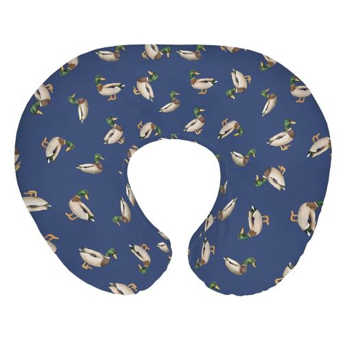Wild Ducks Mallards Baby Nursing Pillow Covers for Boy Girl Mallard Duck Lake Pond Nursing Pillow Slipcovers for Breastfeeding Pillows Vintage Duck Hunting Soft Stretchy Covers for Newborn Infant