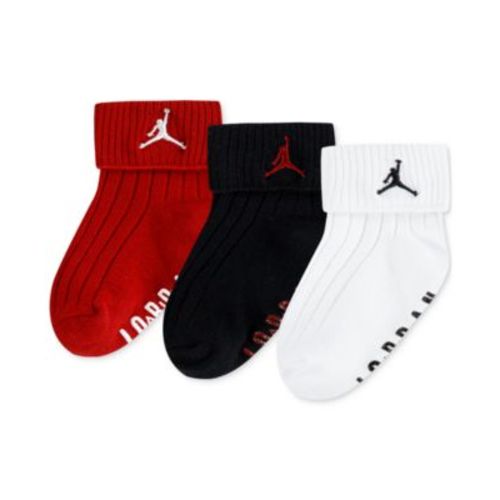 Baby Boy or Girl Essentials Ribbed Gripper Socks, 3 Pack