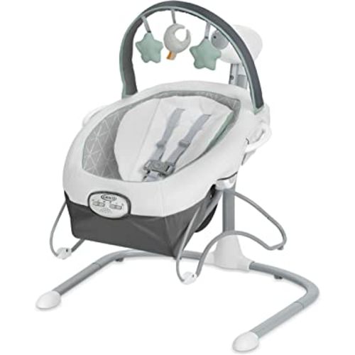 Graco Soothe ’n Sway LX Portable Baby Swing and Baby Bouncer Bouncer, Multi Direction Seat, 2 Speed Vibration, Derby