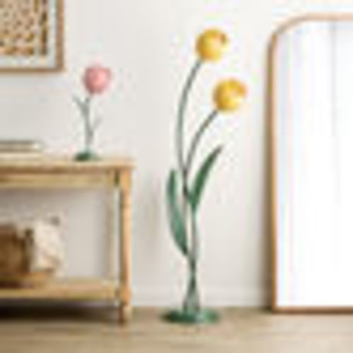 Metal Tulip Figural 2 Light Floor Lamp - World Market