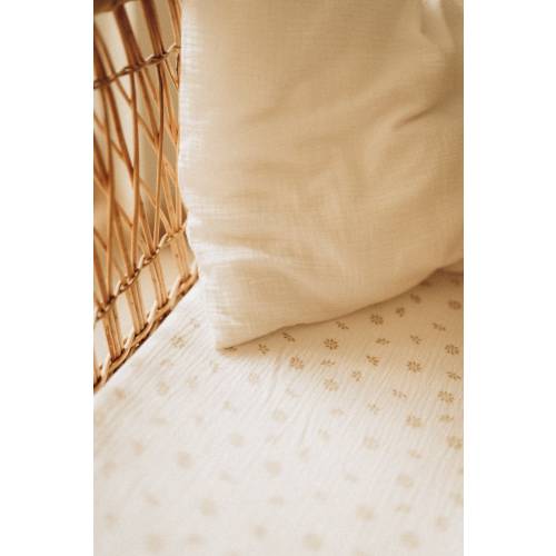 Baby Basket Bassinet Sheet Fitted | Changing Basket Fitted | Cotton Moses | Spanbettlaken Babybett | Mini Nursery Bedding