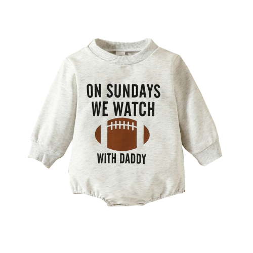 Cathalem Newborn Boy Clothes Unisex-baby Organic Cotton Long-sleeve Bodysuits (Grey,0-6 Months)