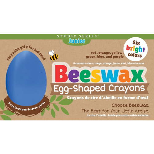 Studio Series Junior Beeswax Egg-Shaped Crayons (6 Colors) (Other)